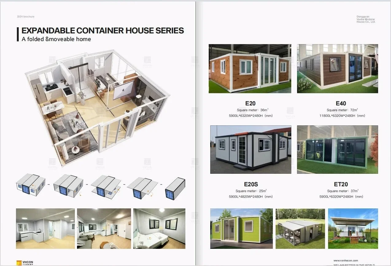 Sustainable Living Home - Rumah Kontainer Lipat Prefabrikasi Kustom, Rumah