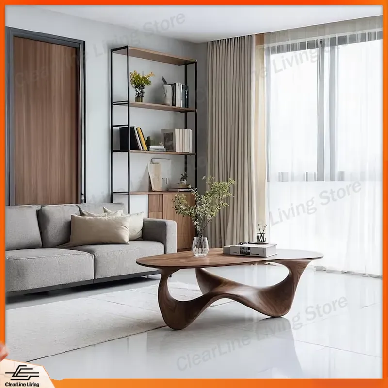 Meja Kopi Kayu Solid Modern, A - Sustainable Living Home ulasan dan harga