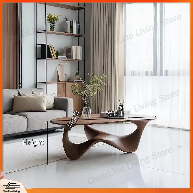 Meja Kopi Kayu Solid Modern, A - Sustainable Living Home ulasan dan harga